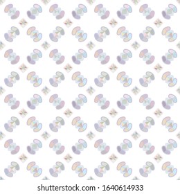 Seamless vector pattern in geometric ornamental style