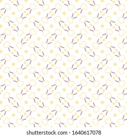 Seamless vector pattern in geometric ornamental style