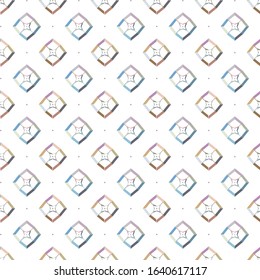 Seamless vector pattern in geometric ornamental style