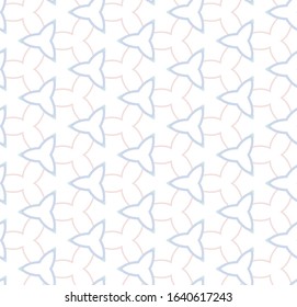 Seamless vector pattern in geometric ornamental style