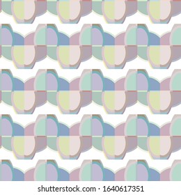 Seamless vector pattern in geometric ornamental style