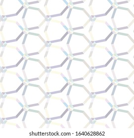Seamless vector pattern in geometric ornamental style