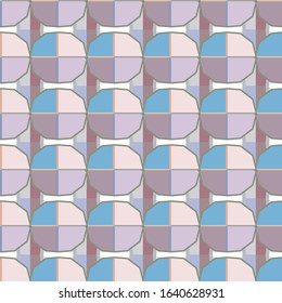 Seamless vector pattern in geometric ornamental style