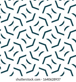 Seamless vector pattern in geometric ornamental style