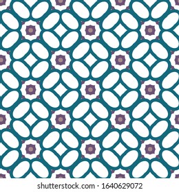 Seamless vector pattern in geometric ornamental style