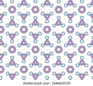 Seamless vector pattern in geometric ornamental style