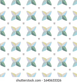 Seamless vector pattern in geometric ornamental style