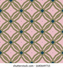 Seamless vector pattern in geometric ornamental style