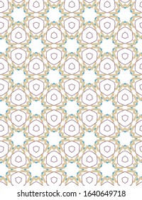 Seamless vector pattern in geometric ornamental style