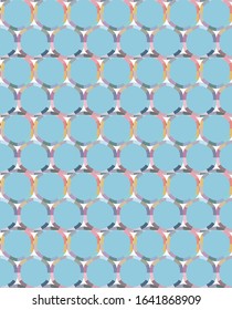 Seamless vector pattern in geometric ornamental style