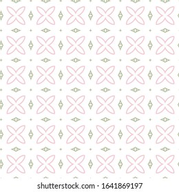 Seamless vector pattern in geometric ornamental style