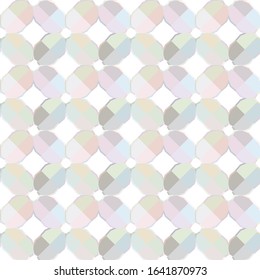 Seamless vector pattern in geometric ornamental style