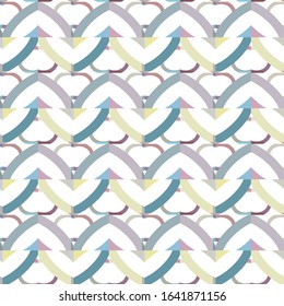 Seamless vector pattern in geometric ornamental style