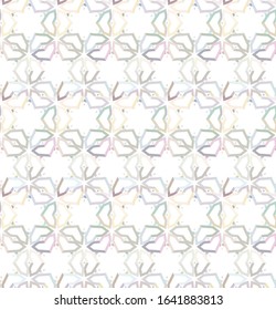 Seamless vector pattern in geometric ornamental style