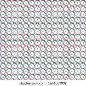 Seamless vector pattern in geometric ornamental style