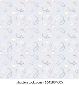 Seamless vector pattern in geometric ornamental style