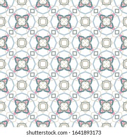 Seamless vector pattern in geometric ornamental style