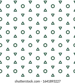 Seamless vector pattern in geometric ornamental style