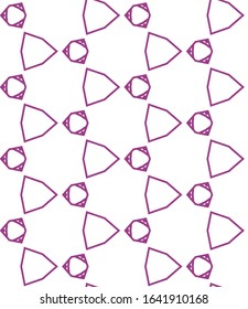 Seamless vector pattern in geometric ornamental style