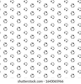 Seamless vector pattern in geometric ornamental style