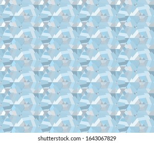 Seamless vector pattern in geometric ornamental style