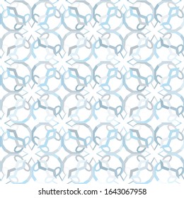 Seamless vector pattern in geometric ornamental style