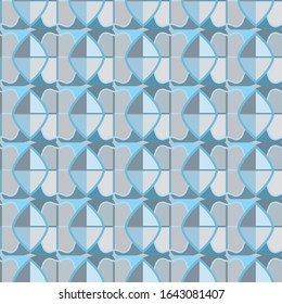 Patrón vectorial sin fisuras en estilo ornamental geométrico