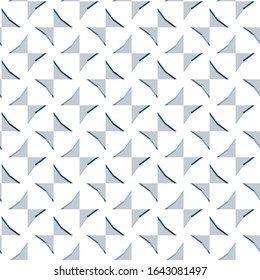 Seamless vector pattern in geometric ornamental style