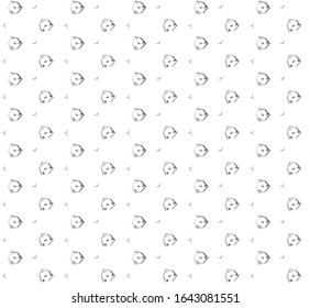 Seamless vector pattern in geometric ornamental style