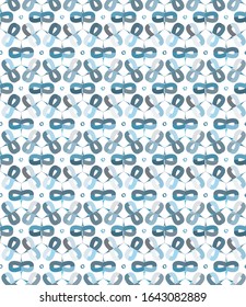 Seamless vector pattern in geometric ornamental style