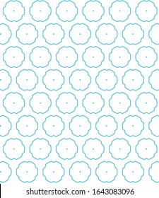 Seamless vector pattern in geometric ornamental style