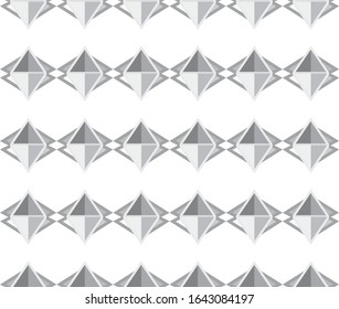 Seamless vector pattern in geometric ornamental style