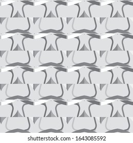 Seamless vector pattern in geometric ornamental style