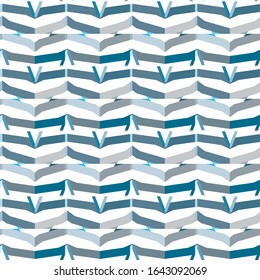 Seamless vector pattern in geometric ornamental style