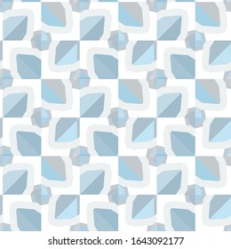 Seamless vector pattern in geometric ornamental style