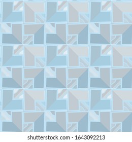 Seamless vector pattern in geometric ornamental style