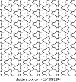 Seamless vector pattern in geometric ornamental style