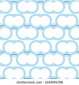 Seamless vector pattern in geometric ornamental style