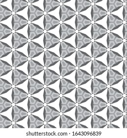 Seamless vector pattern in geometric ornamental style