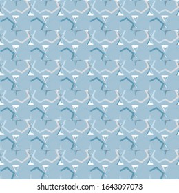 Seamless vector pattern in geometric ornamental style