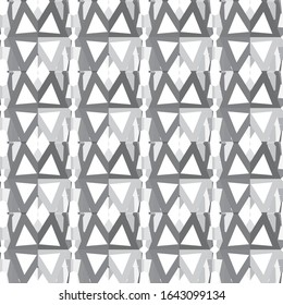 Seamless vector pattern in geometric ornamental style