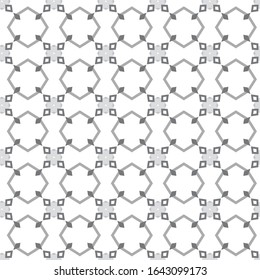 Seamless vector pattern in geometric ornamental style