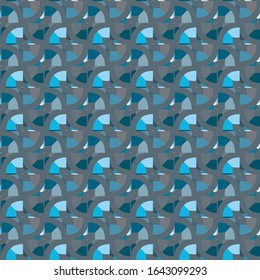 Seamless vector pattern in geometric ornamental style