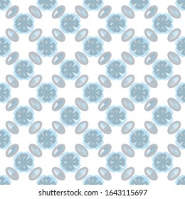 Seamless vector pattern in geometric ornamental style