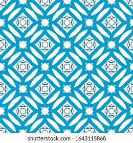 Seamless vector pattern in geometric ornamental style