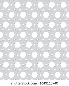 Seamless vector pattern in geometric ornamental style