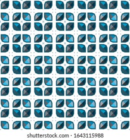 Seamless vector pattern in geometric ornamental style