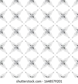Seamless vector pattern in geometric ornamental style