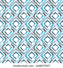 Seamless vector pattern in geometric ornamental style
