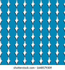 Seamless vector pattern in geometric ornamental style